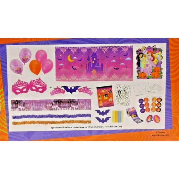 Disney Princess Halloween Trunk Or Treat Party Decor Kit - 200 Pieces (New) - Picture 4 of 5